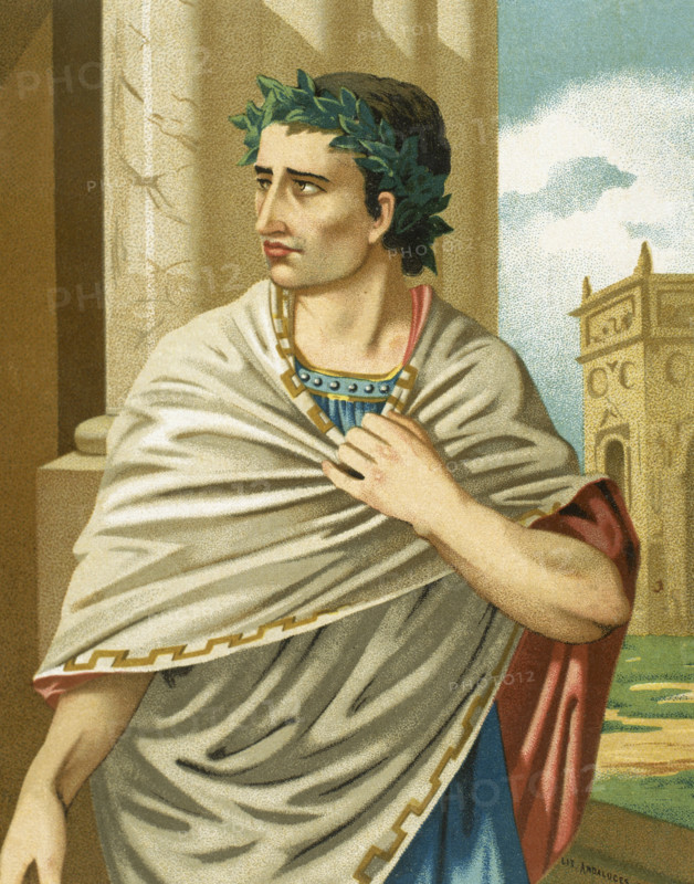 Portrait of Gaius Julius Caesar, 1875.  Creator: Unknown.