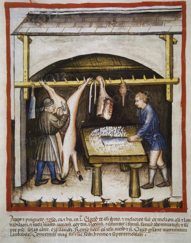 Fat and pork, 14th century.  Creator: Unknown.