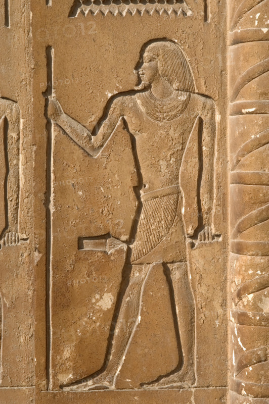 Male figure relief, Mastaba of Kagemni, Saqqara, Egypt, Old Kingdom, 6th Dynasty, 2350 BC (2003). Creator: Unknown.