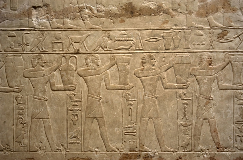 Relief depicting offering bearers, Mastaba of Mereruka, Saqqara, Egypt, Old Kingdom, 2003. Creator: Unknown.