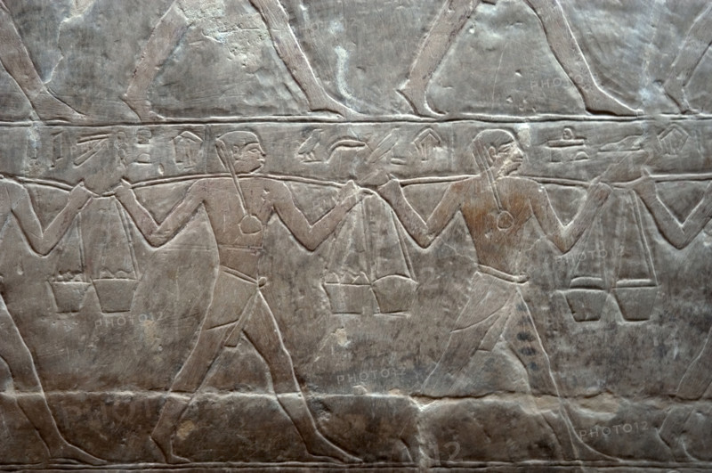 Relief depicting offering bearers, Mastaba of Mereruka, Saqqara, Egypt, Old Kingdom, 2003. Creator: Unknown.