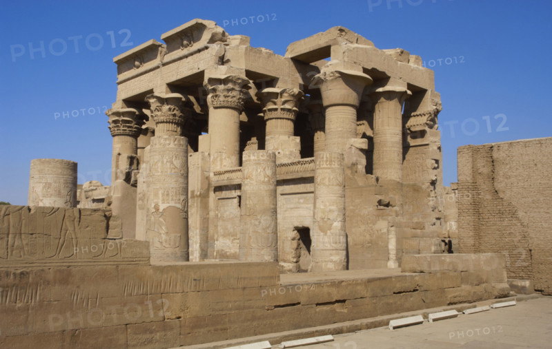 Papyrus column, Temple of Kom Ombo, Egypt, Ptolemaic Dynasty, 2nd century BC (2003). Creator: Unknown.