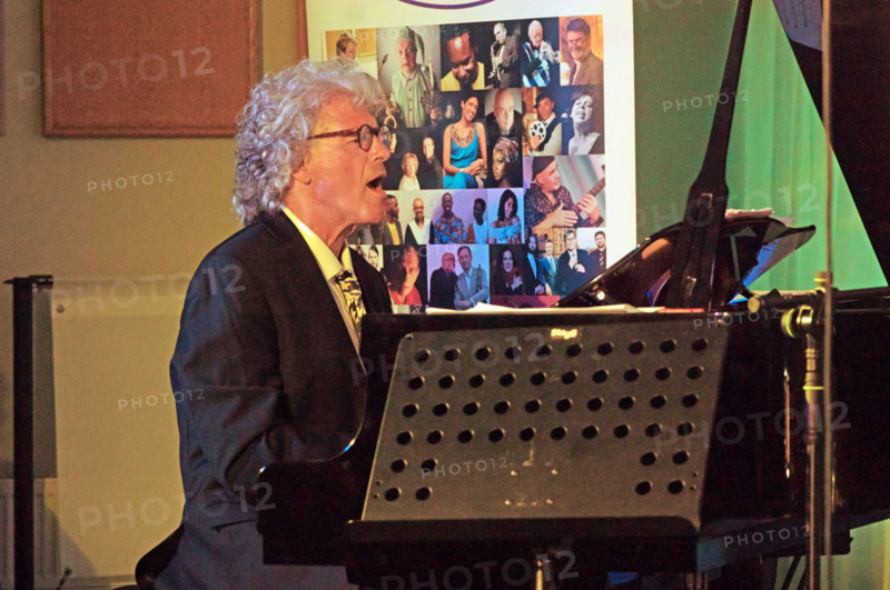 Peter Malinverni, Anais Reno Quartet, Watermill Jazz Club, Dorking, Surrey, July 2024. Creator: Brian O'Connor.