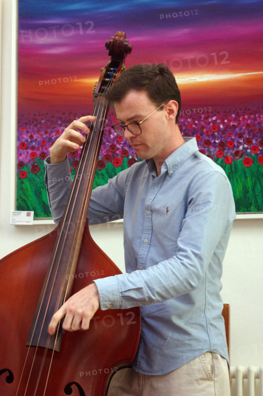 Jack Garside, Sam Braysher Quartet, Clocktower Cafe Jazz Club, Croydon, London, March 2025. Creator: Brian O'Connor.