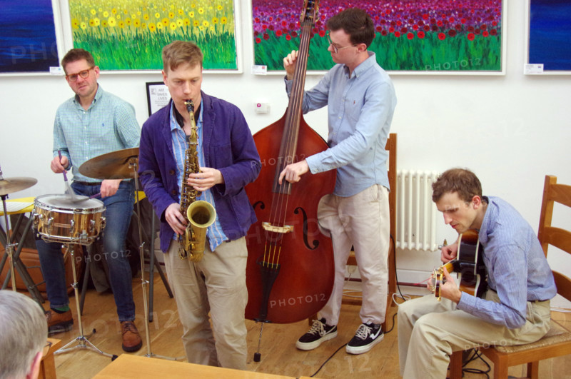 Sam Braysher Quartet, Clocktower Cafe Jazz Club, Croydon, London, March 2025. Creator: Brian O'Connor.