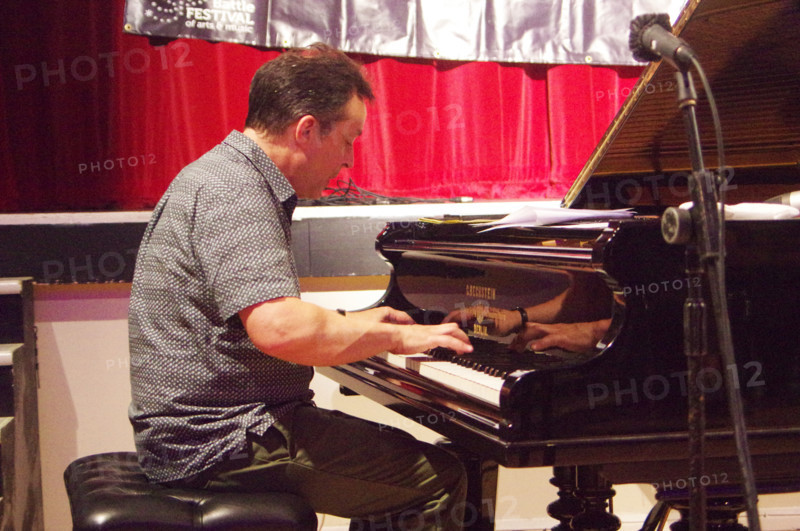 Jason Rebello, Jason Rebello-Orlando Le Fleming Duo, Battle Jazz Festival, East Sussex, July 2024. Creator: Brian O'Connor.