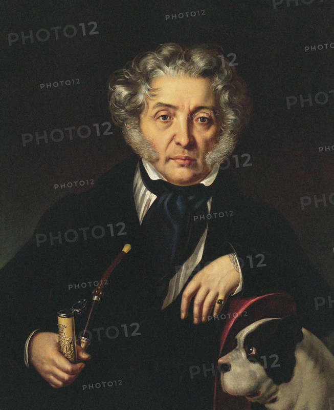 Portrait of Count Fyodor Ivanovich Tolstoy (1782-1846), known as the "American", 1846. Creator: Reichel, Karl (1788-1857).