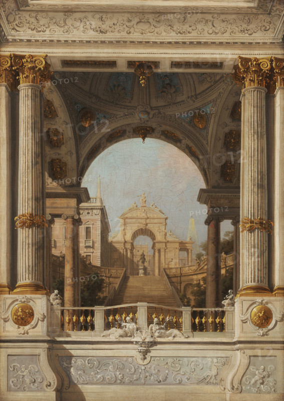 Perspective View (Stage design), c1720-1730. Creator: Canaletto (1697-1768).