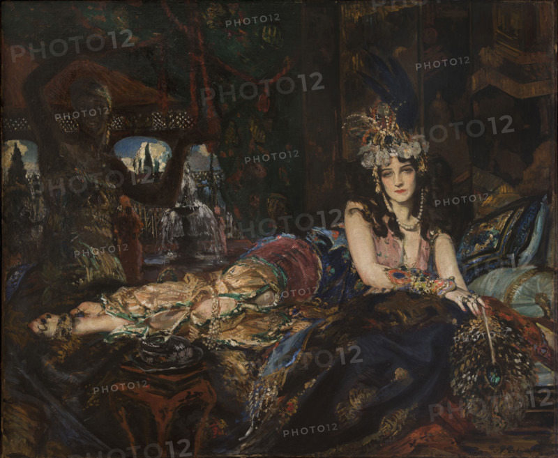 Ida Rubinstein as Zobeide in the ballet Scheharazade by N. Rimsky-Korsakov, 1911. Creator: Blanche, Jacques-Émile (1861-1942).