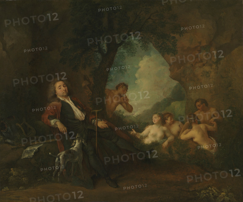 Portrait of Antoine de Laroque (1672-1744), 1718. Creator: Watteau, Jean Antoine (1684-1721).