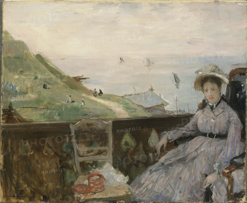 On the Terrace, 1874. Creator: Morisot, Berthe (1841-1895).