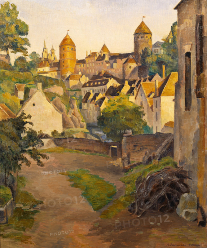 View of Castle in Semur, 1905. Creator: Bernard, Émile (1868-1941).