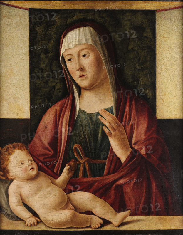 Madonna with Child. Creator: Vivarini, Alvise (ca. 1446-ca. 1505).