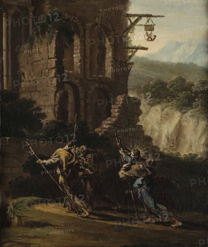 On the Road to Emmaus. Creator: Magnasco, Alessandro (1667-1749).