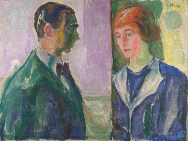Käte and Hugo Perls, 1913. Creator: Munch, Edvard (1863-1944).