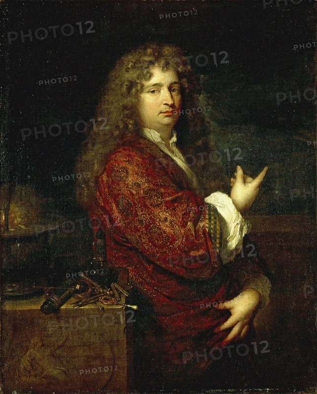Portrait of Nicolaas Hartsoeker (1656-1725), c1682. Creator: Netscher, Caspar (1639-1684).