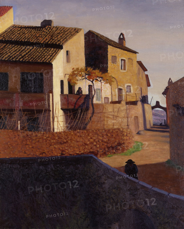 Roman bridge in Cagnes, 1923. Creator: Vallotton, Felix Edouard (1865-1925).