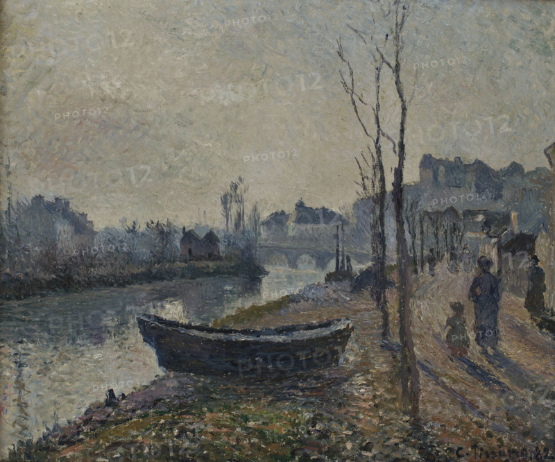 Quai du Pothuis bord de l'Oise, 1882. Creator: Pissarro, Camille (1830-1903).
