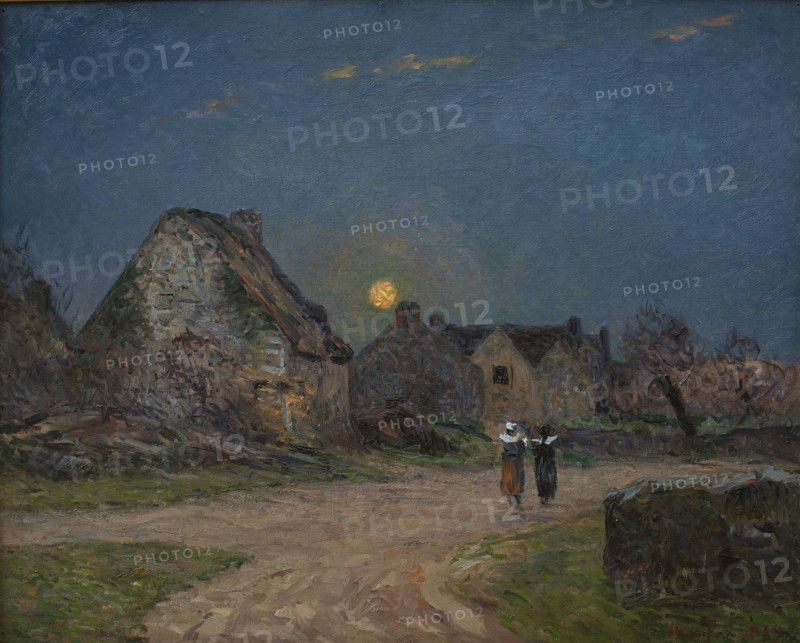 Moonrise in Brittany (Lever de lune en Bretagne), 1899. Creator: Maufra, Maxime (1861-1918).