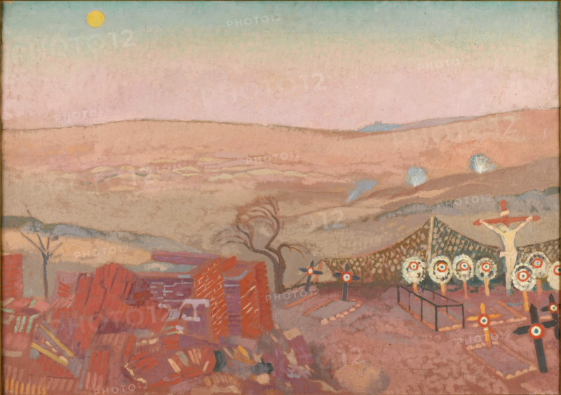 Benay Cemetery, near Saint-Quentin, 1917. Creator: Denis, Maurice (1870-1943).