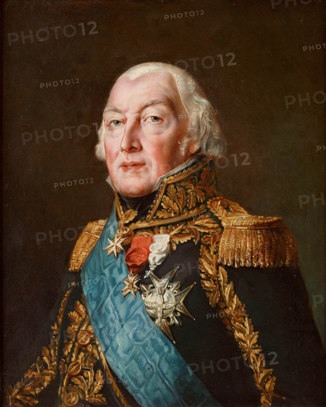 Portrait of François-Henri de Franquetot de Coigny (1737-1821), Marshal of France, 1834. Creator: Rouget, Georges (1783-1869).