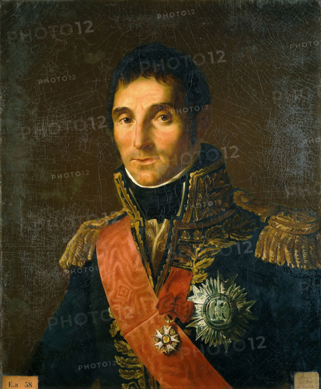 Portrait of André Masséna (1758-1817), Prince of Essling, Duke of Rivoli, Marshal of the... , 1834. Creator: Gros, Antoine Jean, Baron (1771-1835).
