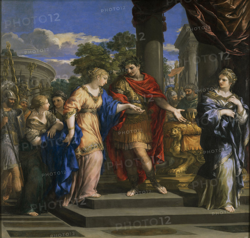 Caesar Restoring Cleopatra to the Throne of Egypt, 1637. Creator: Cortona, Pietro da (1596-1669).