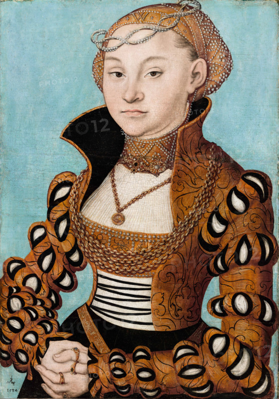 Portrait of a Saxon Noblewoman, 1534. Creator: Cranach, Lucas, the Elder (1472-1553).