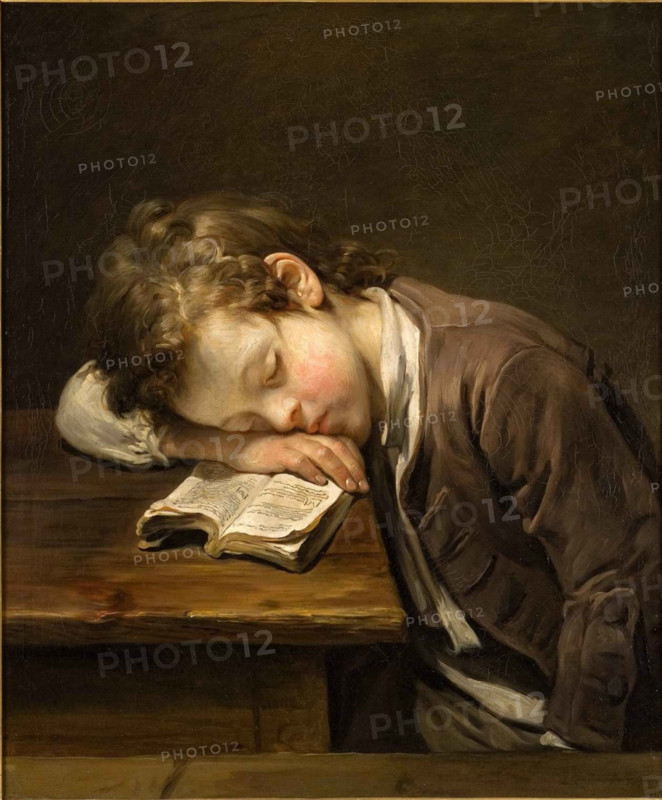 The Lazy Boy (Le Petit Paresseux) , 1755. Creator: Greuze, Jean-Baptiste (1725-1805).