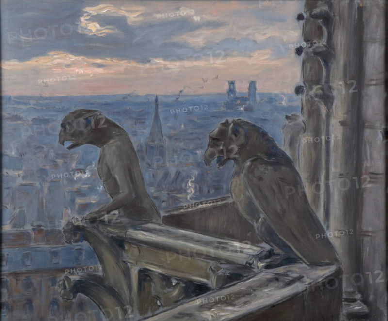 Les gargouille, Third Quarter of 19th century. Creator: Moreau-Nélaton, Adolphe Étienne Auguste (1859-1927).
