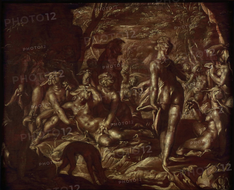Jupiter and Callisto, 17th century. Creator: Wtewael, Joachim (1566-1638).