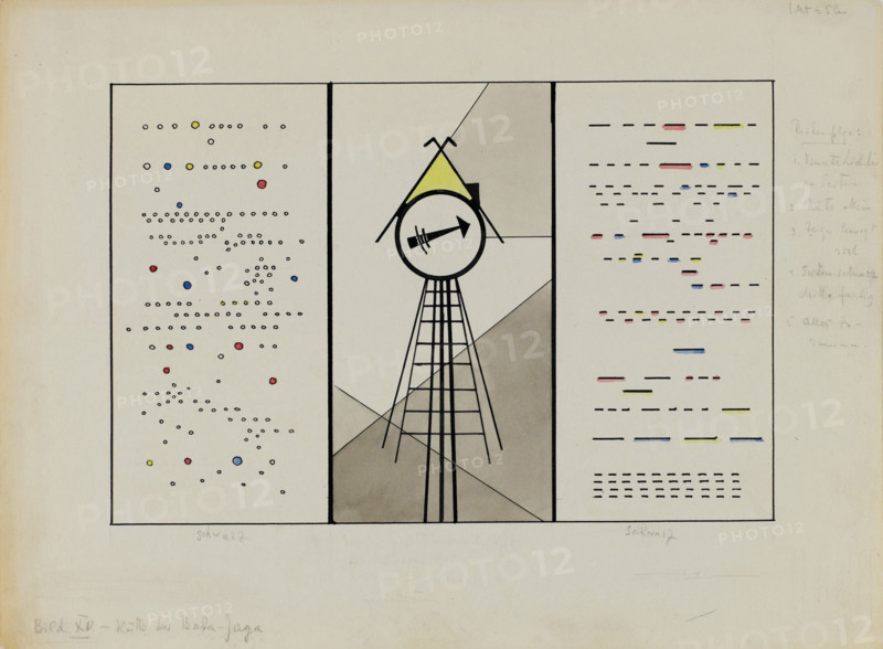 Picture XV. Hut of Baba Yaga, 1928. Creator: Kandinsky, Wassily Vasilyevich (1866-1944).