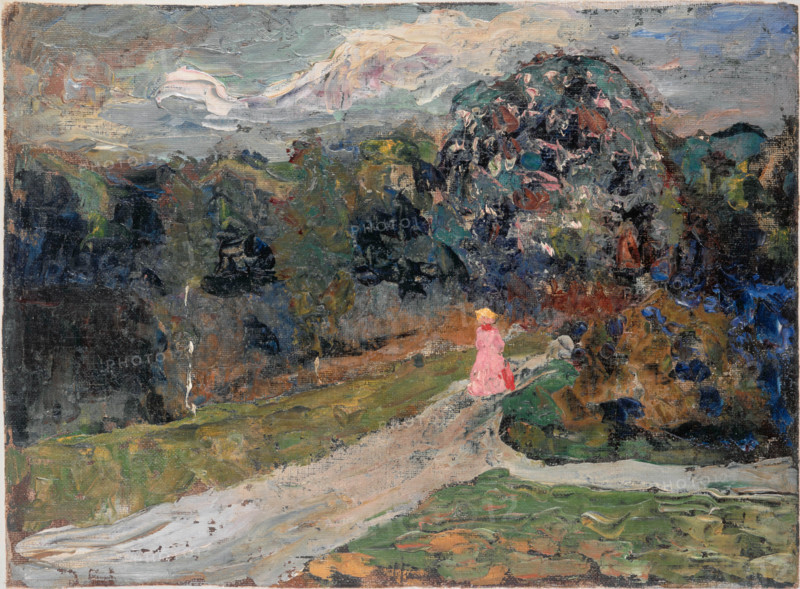 Dusk in English Garden, Munich, c1901. Creator: Kandinsky, Wassily Vasilyevich (1866-1944).