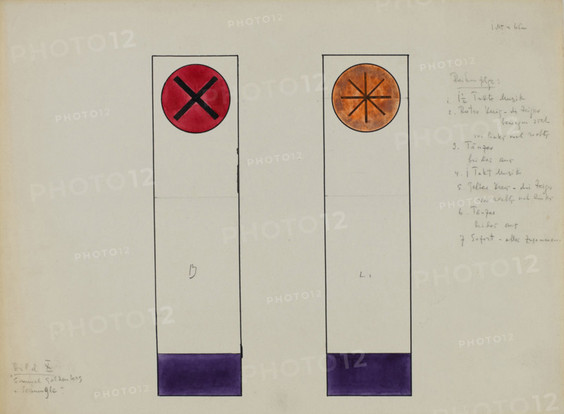 Picture X. Samuel Goldenberg, 1928. Creator: Kandinsky, Wassily Vasilyevich (1866-1944).