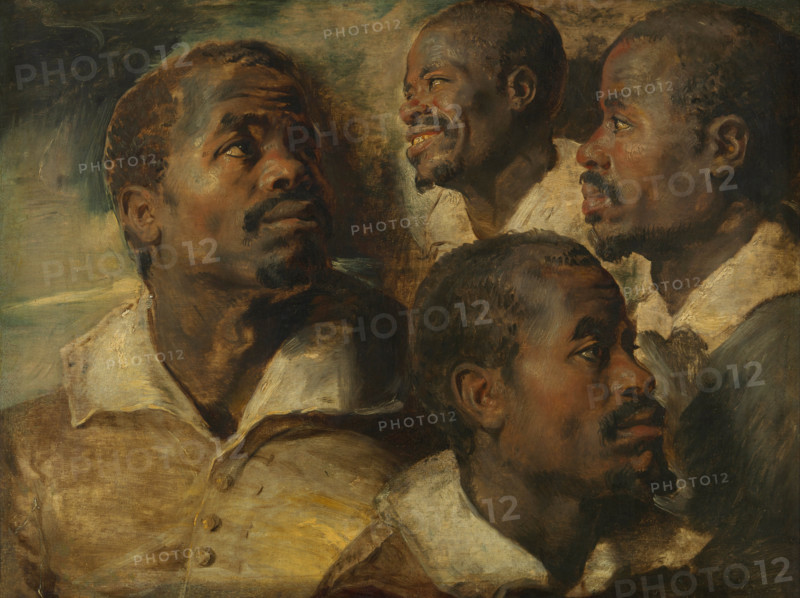 Four Studies of a Head of a Moor, 1640. Creator: Rubens, Pieter Paul (1577-1640).