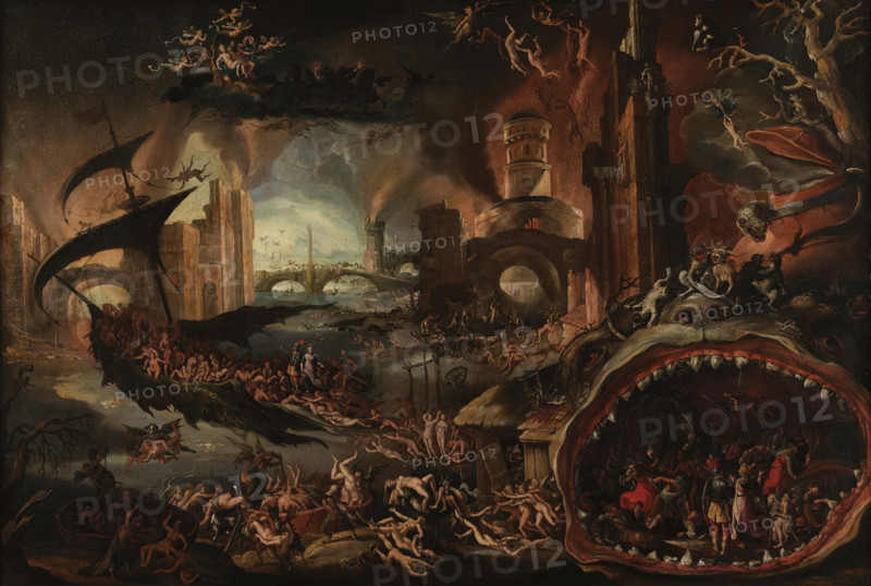 Aeneas and the Sibyl in the Underworld, Early 17th century. Creator: Swanenburgh, Jacob Isaacszoon van (1571-1638).