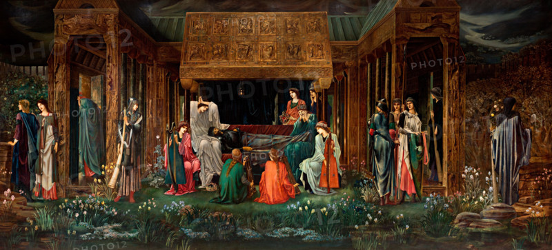 The Last Sleep of King Arthur in Avalon, c1881-1898. Creator: Burne-Jones, Sir Edward Coley (1833-1898).