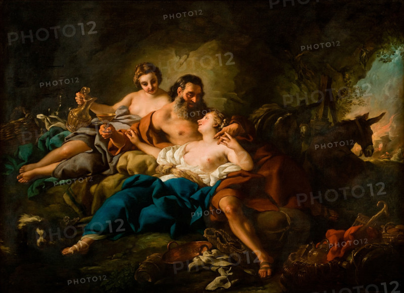 Lot and his Daughters, 1742. Creator: Troy, Jean-François de (1679-1752).