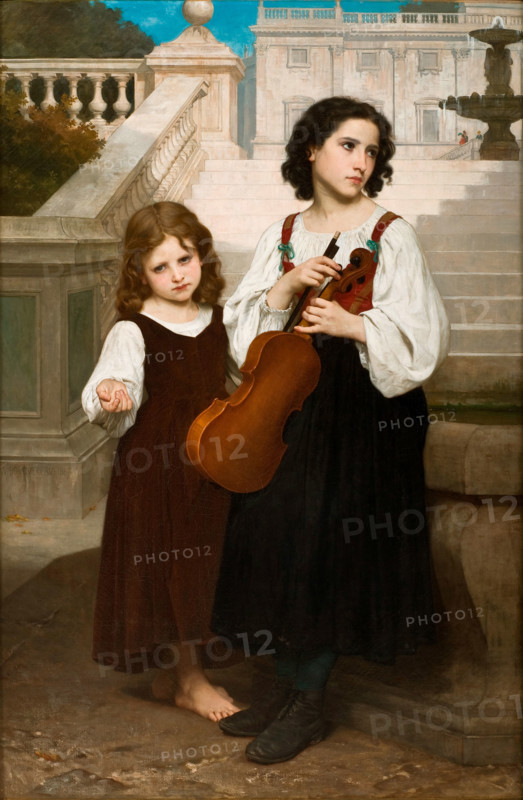 Far from Home, 1868. Creator: Bouguereau, William-Adolphe (1825-1905).