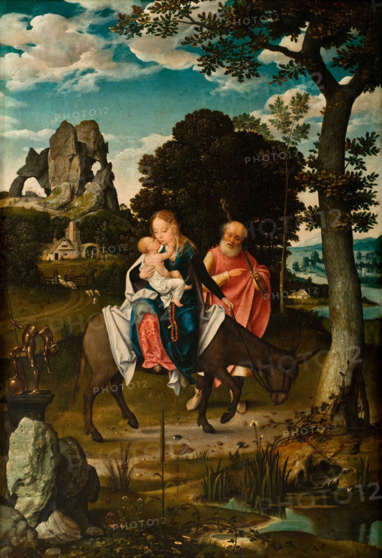 The Flight into Egypt, c1520. Creator: Cleve, Joos van (ca. 1485-1540).