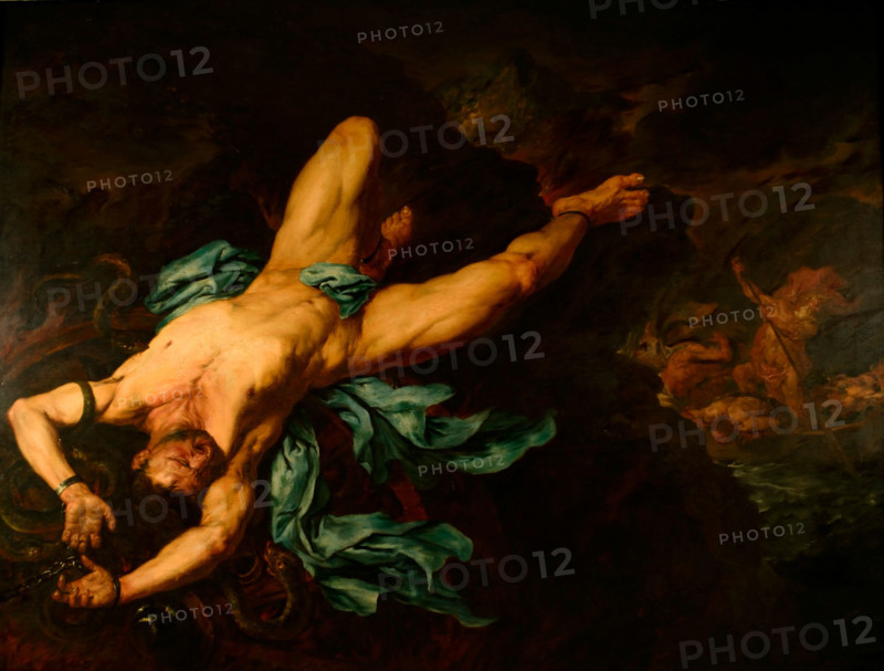 The Punishment of Ixion, Mid of 17th century. Creator: Langetti, Giovan Battista (1635-1676).