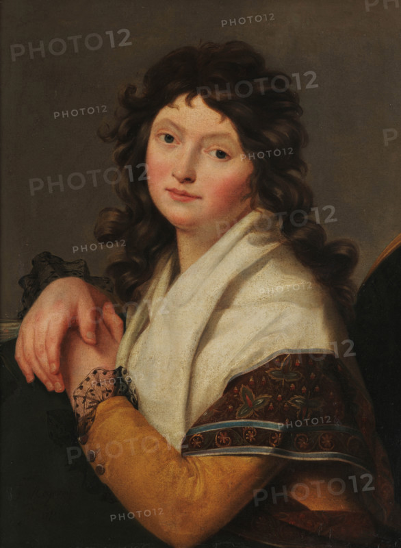 Portrait of Lucile Desmoulins, nee Duplessis (1770-1794), 1791. Creator: Regnault, Jean-Baptiste (1754-1829).