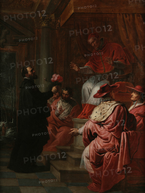 The Miracle of the Roses, 17th century. Creator: Lint, Peeter, van (1609-1690).