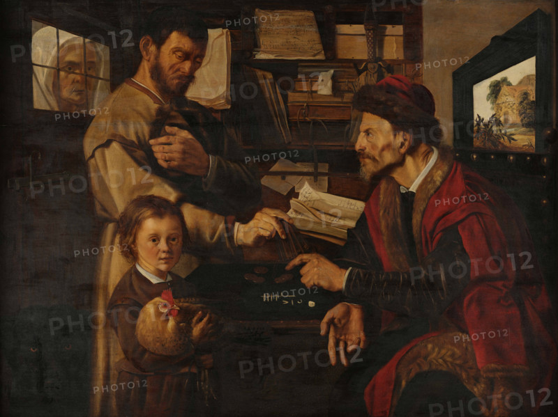 At a moneylender, First Half of 17th century. Creator: Stap, Jan Woutersz. (1599-1663).