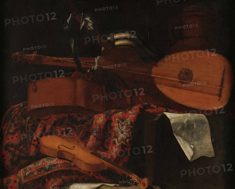 Still Life with Musical Instruments, Mid of 17th century. Creator: Baschenis, Evaristo (1617-1677).