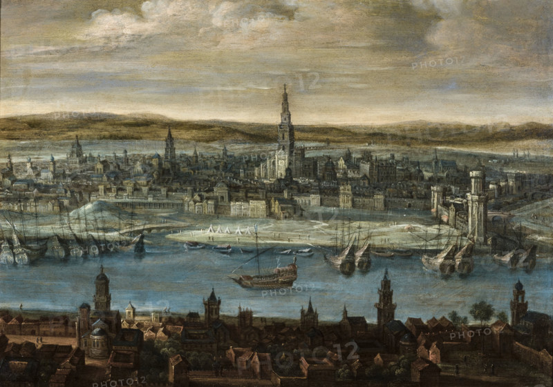 View of Seville, 1610-1620. Creator: Caullery, Louis, de (ca 1580-1621).