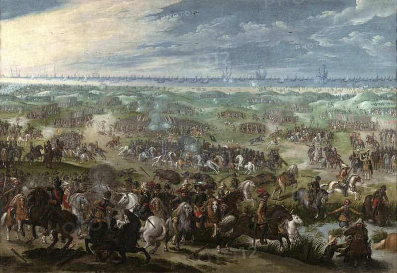 The Battle of the Dunes on 2 July 1600, 1640. Creator: Vrancx, Sebastiaen (1574-1647).