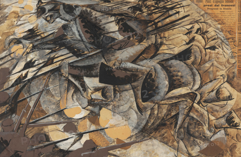 Charge of the lancers (Carica di lancieri), 1915-1916. Creator: Boccioni, Umberto (1882-1916).