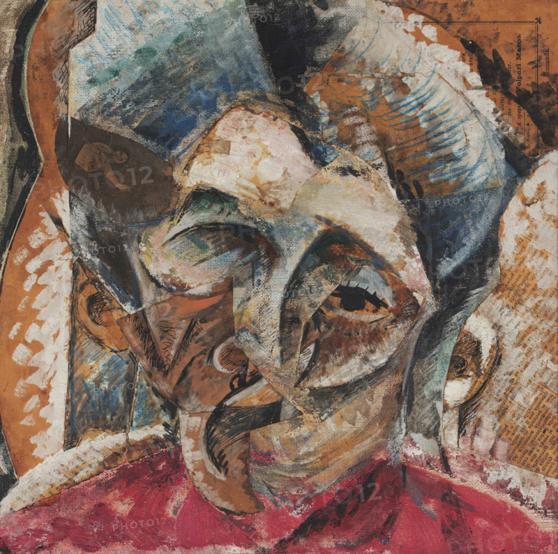 Dinamismo di una testa di donna, 1914. Creator: Boccioni, Umberto (1882-1916).