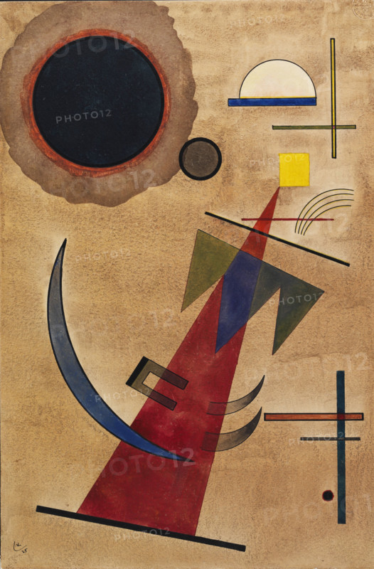 Red in a pointed shape, 1925. Creator: Kandinsky, Wassily Vasilyevich (1866-1944).